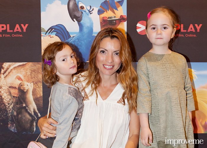 Alexandra Pascalidou med dottern Melina och kompisen Noell